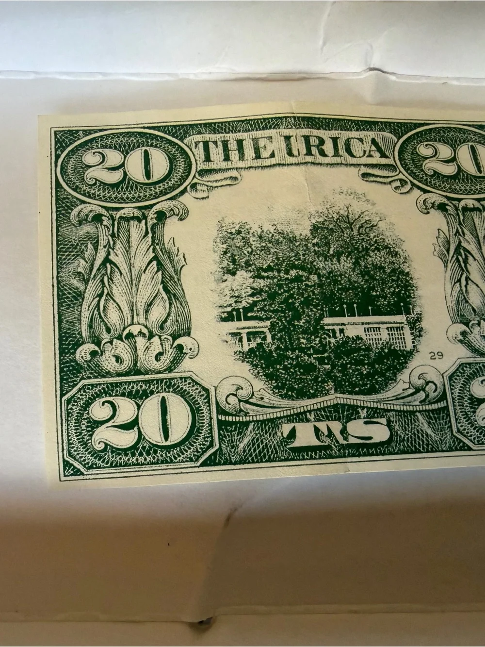 Hand-Tooled Brown Leather Money Clip